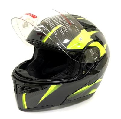 Шлем модуляр COBRA JK901 (размер М, Черно-зеленый) купить в Тольятти