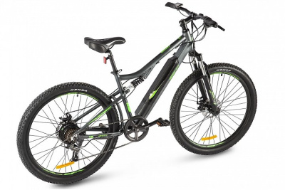 Велогибрид Eltreco Walter (чёрно-зелёный) купить в Тольятти