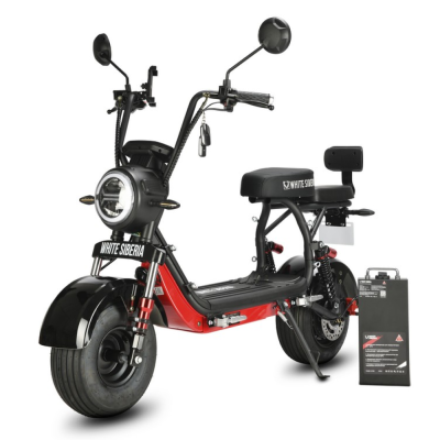 Электроскутер WHITE SIBERIA MINI R 3.0 BLACK 60V купить в Тольятти